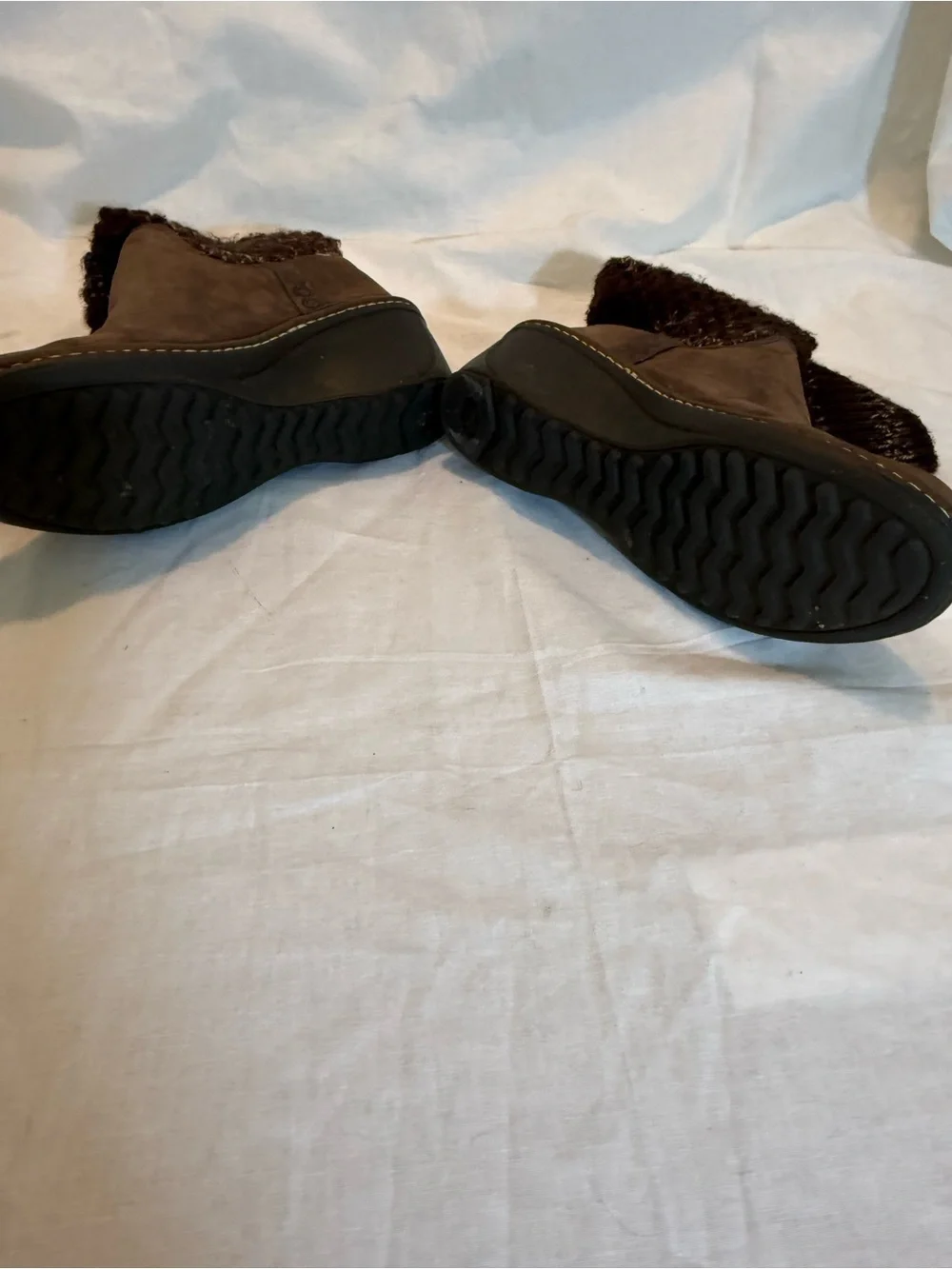 UGG Brown Knit-Shaft Boots